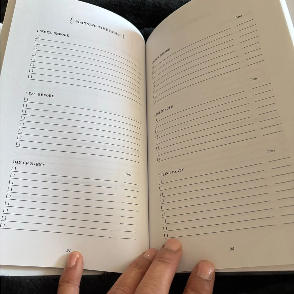 The Dinner Party Diary elegant gray